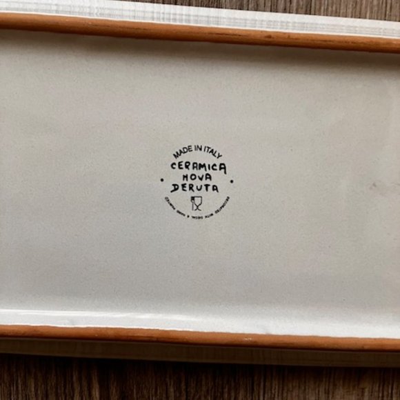 Ceramica Nova Deruta Rectangular Tray   NEW without tags - Picture 6 of 7